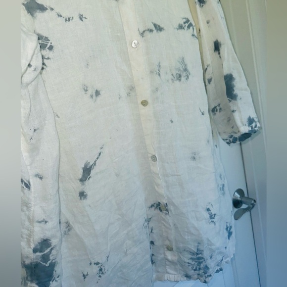 C&C California 100% Linen Tie Dye Tunic 1X - Picture 11 of 11